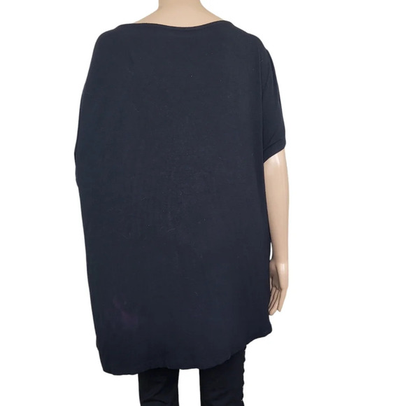 Croft & Barrow Pleated Black Blouse 3X - Picture 5 of 7